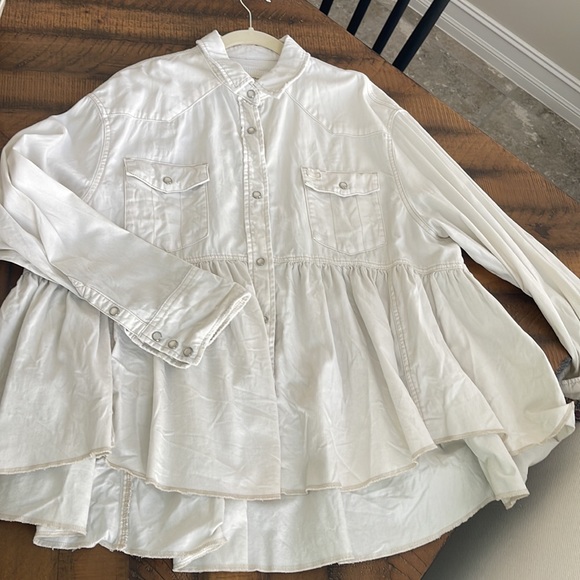 Free People Tops - Free People Dylan Babydoll Shirt